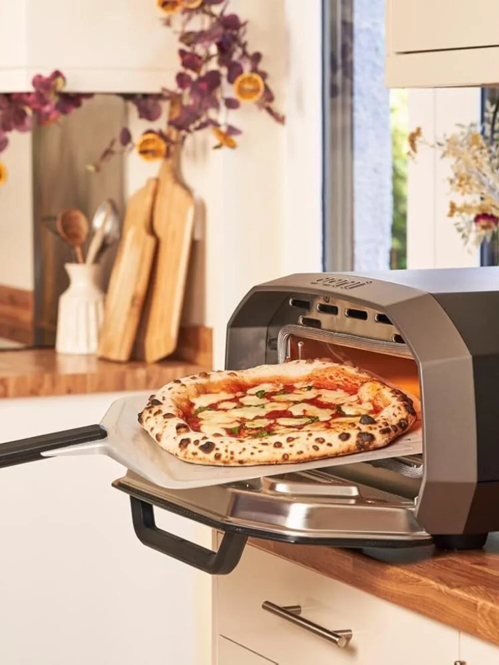 ooni 12' Aluminium Metal Pizza Peel - 12 Inch Lightweight Peel with Long Handle,
